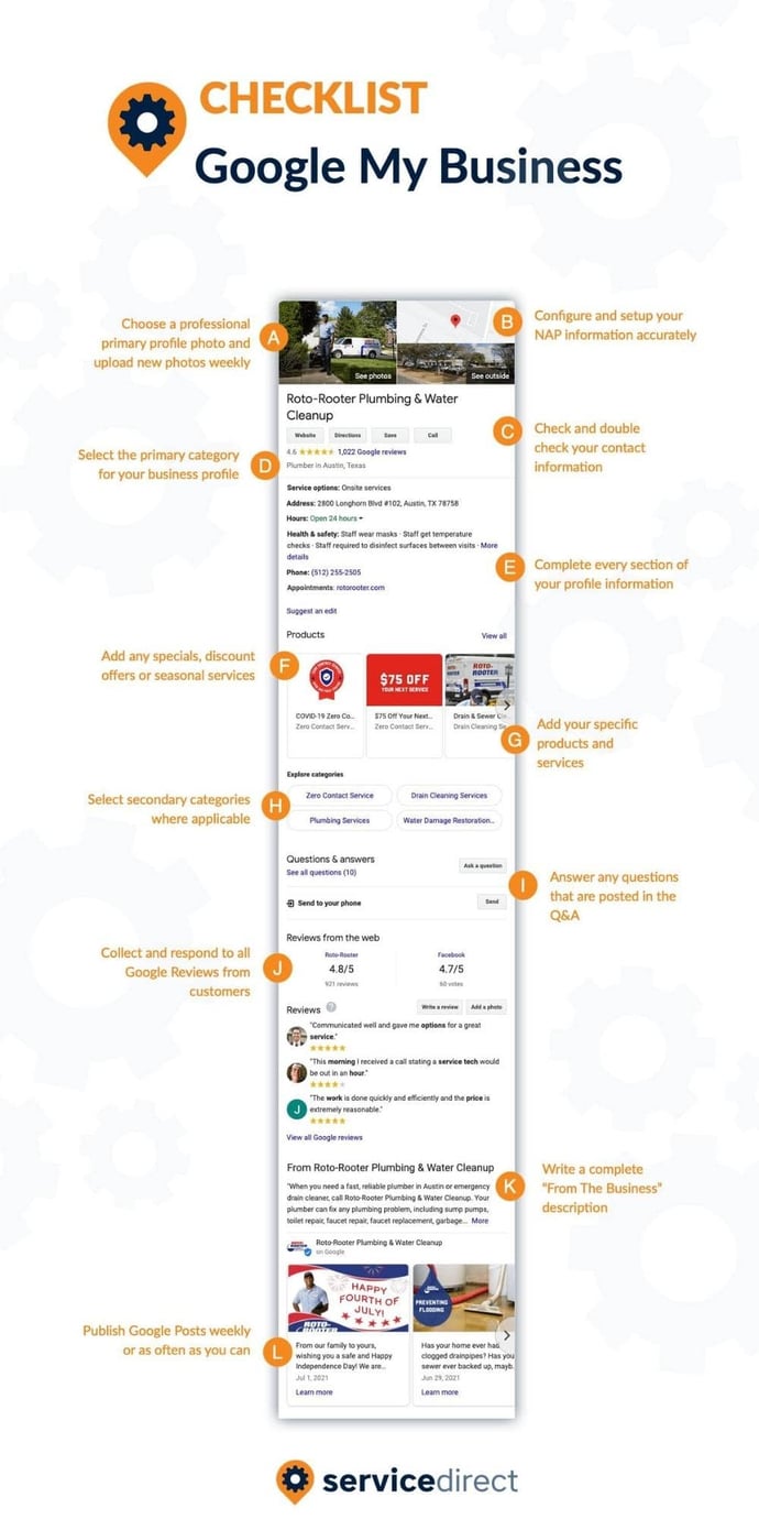 Google My Business Checklist Appliance Repair