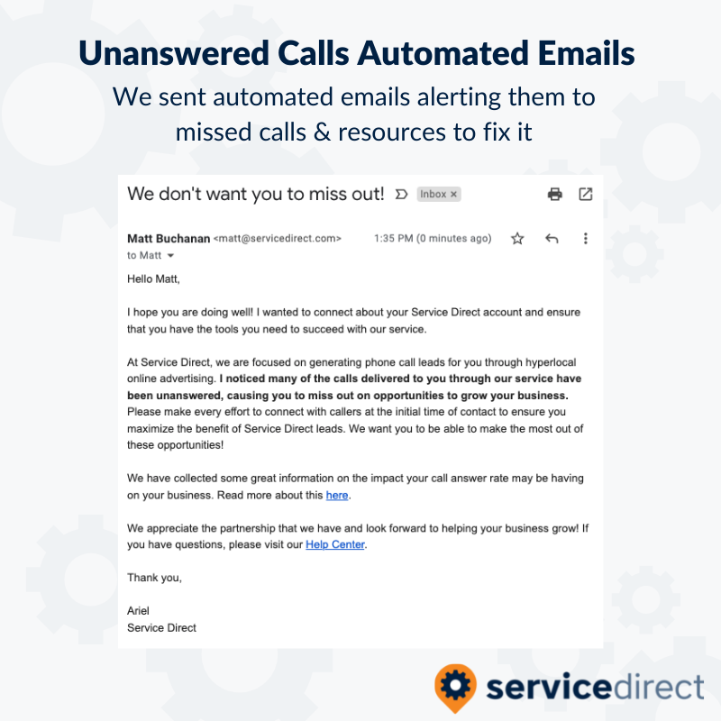 Automated Email - Missed Calls  - Logo