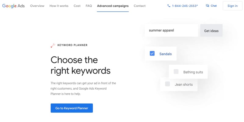 Google Keyword Planner_PPC Tool