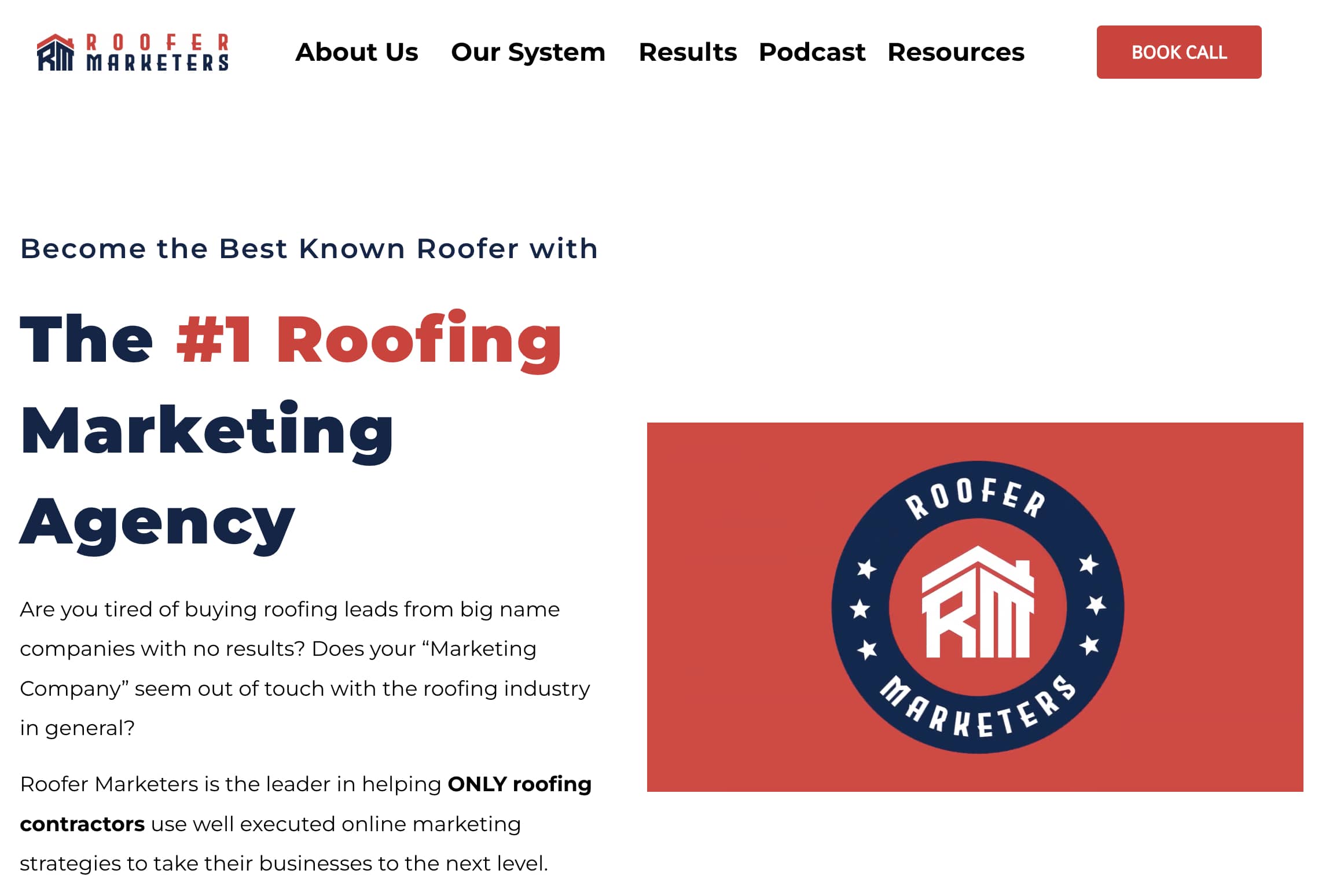 Roofer Marketers Screenshot