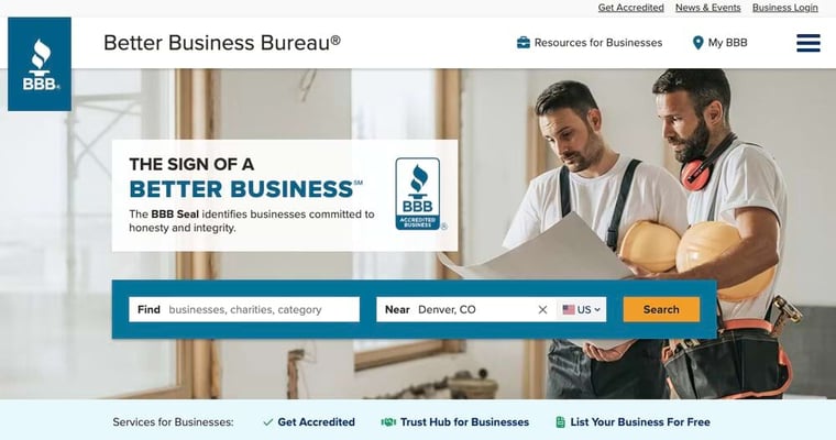 BBB Homepage