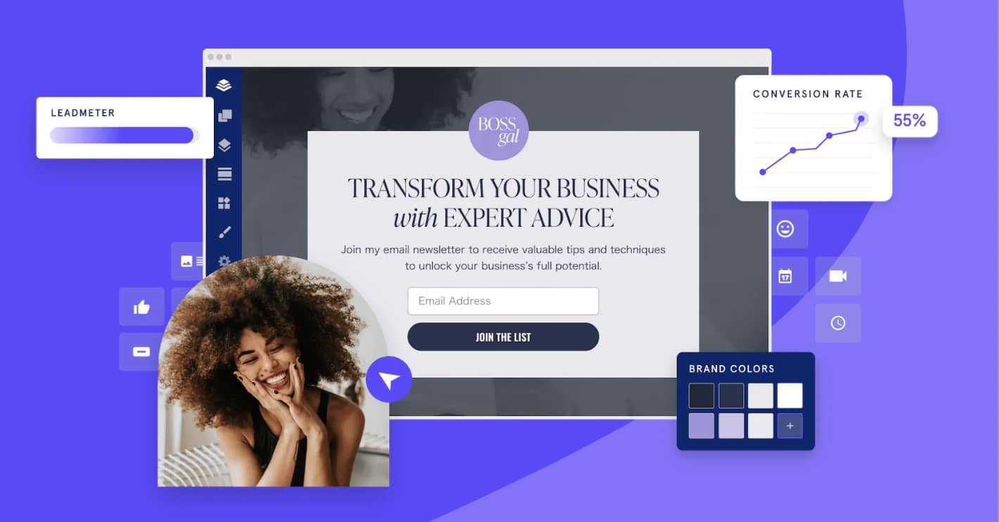LeadPages Landing Page Creation Tool Screenshot