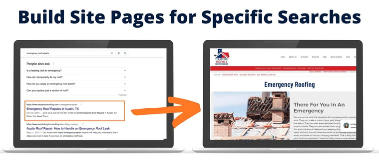 Roofing Site Page Examples