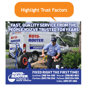 Plumbing Trust Factors Display Ad Example