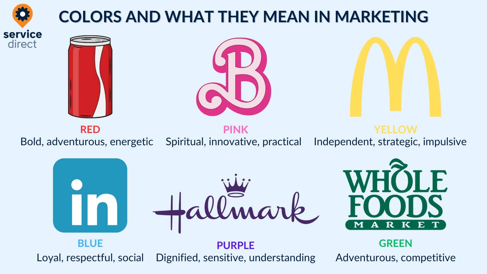 What different colors mean in marketing