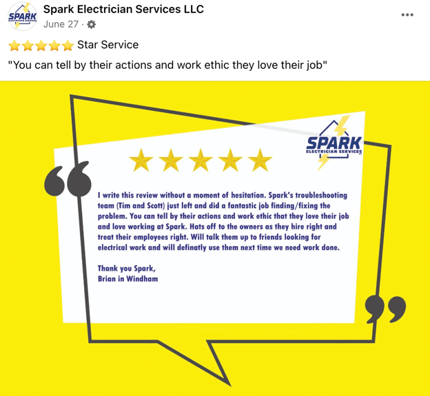 Electrician-Facebook-Testimonial