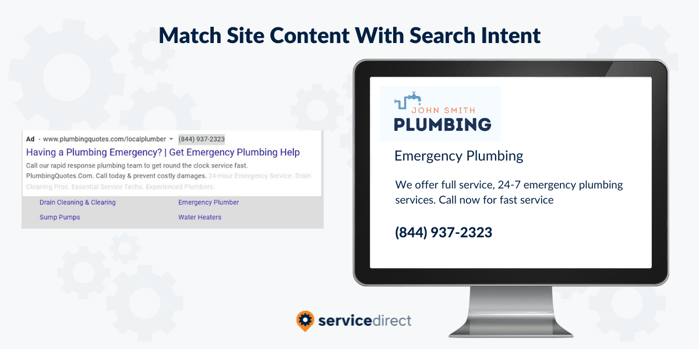 Site Content Matches Search Intent - New