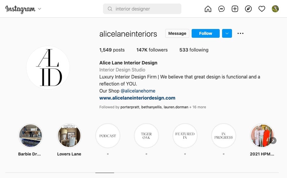 alice-lane-interiors-instagram-profile-page