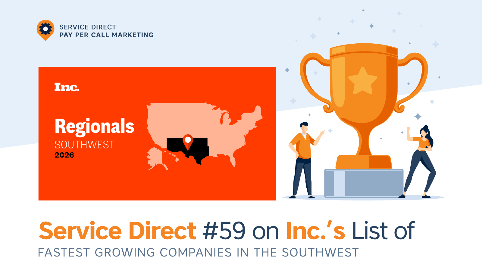 Service Direct Named to Inc.’s 2026 List of Fastest-Growing Companies in the Southwest