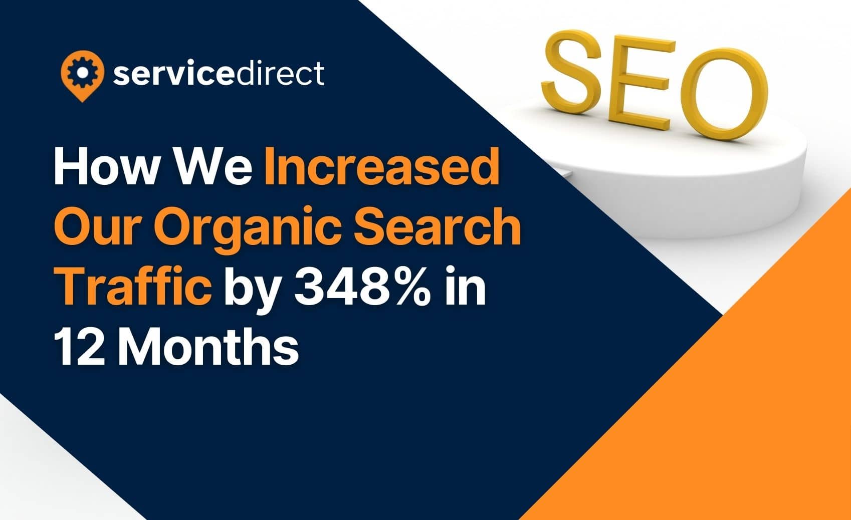 How We Increased Our Organic Search Traffic by 348% in 12 Months Blog Header Image